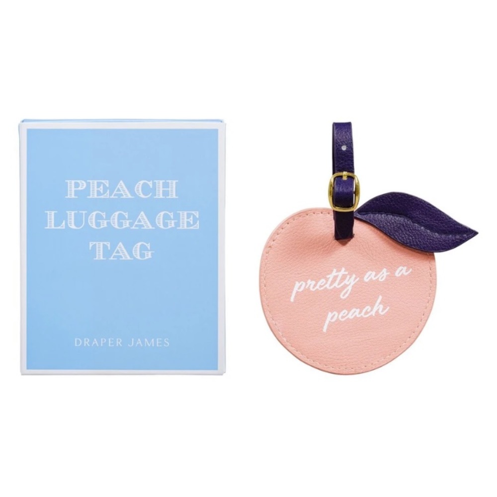 Draper James Peach Luggage Tag 🍑